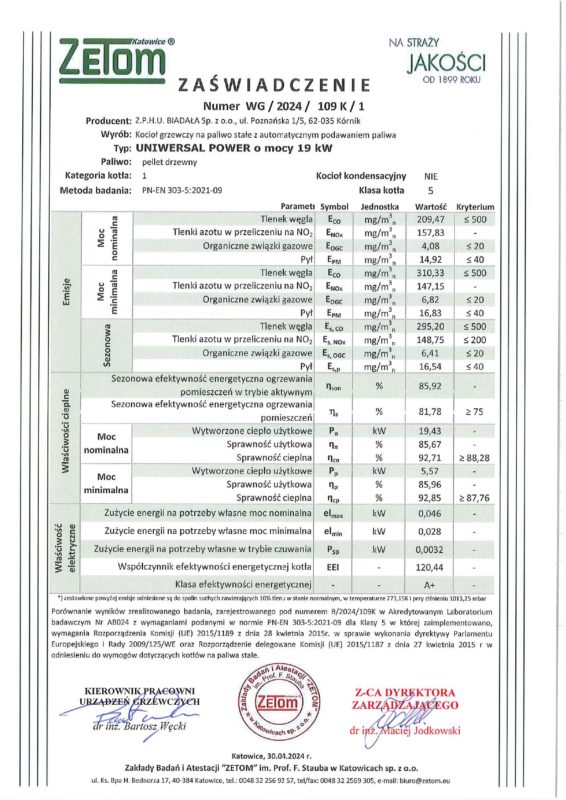 Kotły CO, Piece CO – KOTŁOPLAZM –